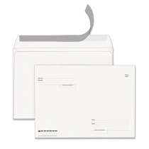 Конверты С4 (229х324мм), отрывная лента, "Куда-Кому", 100г/м2, КОМПЛЕКТ 500шт, STAFF, 118667