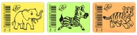 Ластик  Луч " ZOO "Z2 35*25*8 мм, флуоресцентный, ассорти