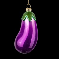 Украшение ErichKrause Decor Баклажан 10см, стекло Украшение ErichKrause Decor Баклажан 10см, стекло