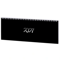 Планинг датированный 2027 285х112мм, STAFF, гребень, картонная обложка, 64 листа, "Black style", 117854