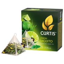 Чай CURTIS "Fresh Mojito" зеленый, 20 пирамидок по 1,7 г, ш/к 58481, 102210