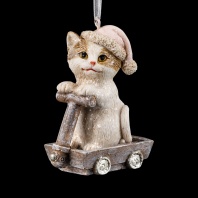 Украшение ErichKrause Decor® Котик в тачке 7см