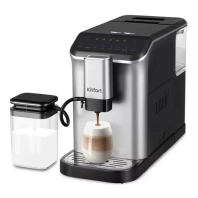 Кофемашина KITFORT КТ-7166, 1350 Вт, объем 1,5 л, для зерен 200 г, автокапучинатор, с