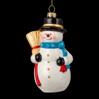 Украшение ErichKrause Decor® Снеговик с метлой 10.5см
