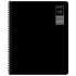 Тетради ДЭК А5 48 л. КОМПЛЕКТ 4 шт., BRAUBERG, гребень, клетка, 80г/м, SoftTouch, "Black Classic", 405578