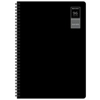 Тетради ДЭК А4 96 л. КОМПЛЕКТ 2 шт., BRAUBERG, гребень, клетка, 80 г/м2, SoftTouch, "Black Classic", 405584 Тетради ДЭК А4 96 л. КОМПЛЕКТ 2 шт., BRAUBERG, гребень, клетка, 80 г/м2, SoftTouch, "Black Classic", 405584