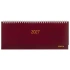 Планинг датированный 2027 300х130 мм, STAFF, гребень, обложка бумвинил, 64 листа, бордовый, 117856