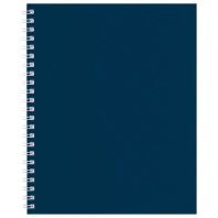 Тетрадь А5 96л. HATBER гребень, клетка, Soft-touch ламинация, SoloMatte_Сапфир, 09287, 96Т5лВ1гр