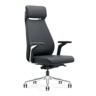 Кресло HAWASAN PREMIUM EX-830 X-ONE, синхромеханизм, алюминий, экокожа, черное, 533239