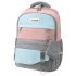 Рюкзак SNOOBAG (СНУБЭГ) PROACTIVE с кошельком, 2 отделения, Smile, серо-розовый, 40х29х17 см, 274445